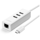 Cáp USB Type C ra 3 cổng USB 2.0 hỗ trợ Lan 10/100Mbps  Ugreen UG-20792 cao cấp